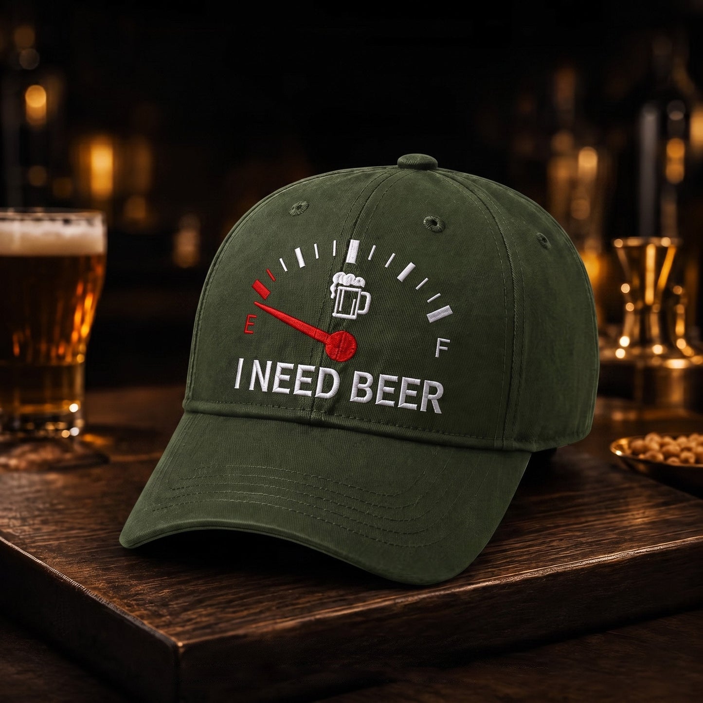 🔥ULTIMO GIORNO DI SCONTO DEL 50% – 🍺 Cappellino da baseball con ricamo “I NEED BEER” – Cappellino commemorativo unisex