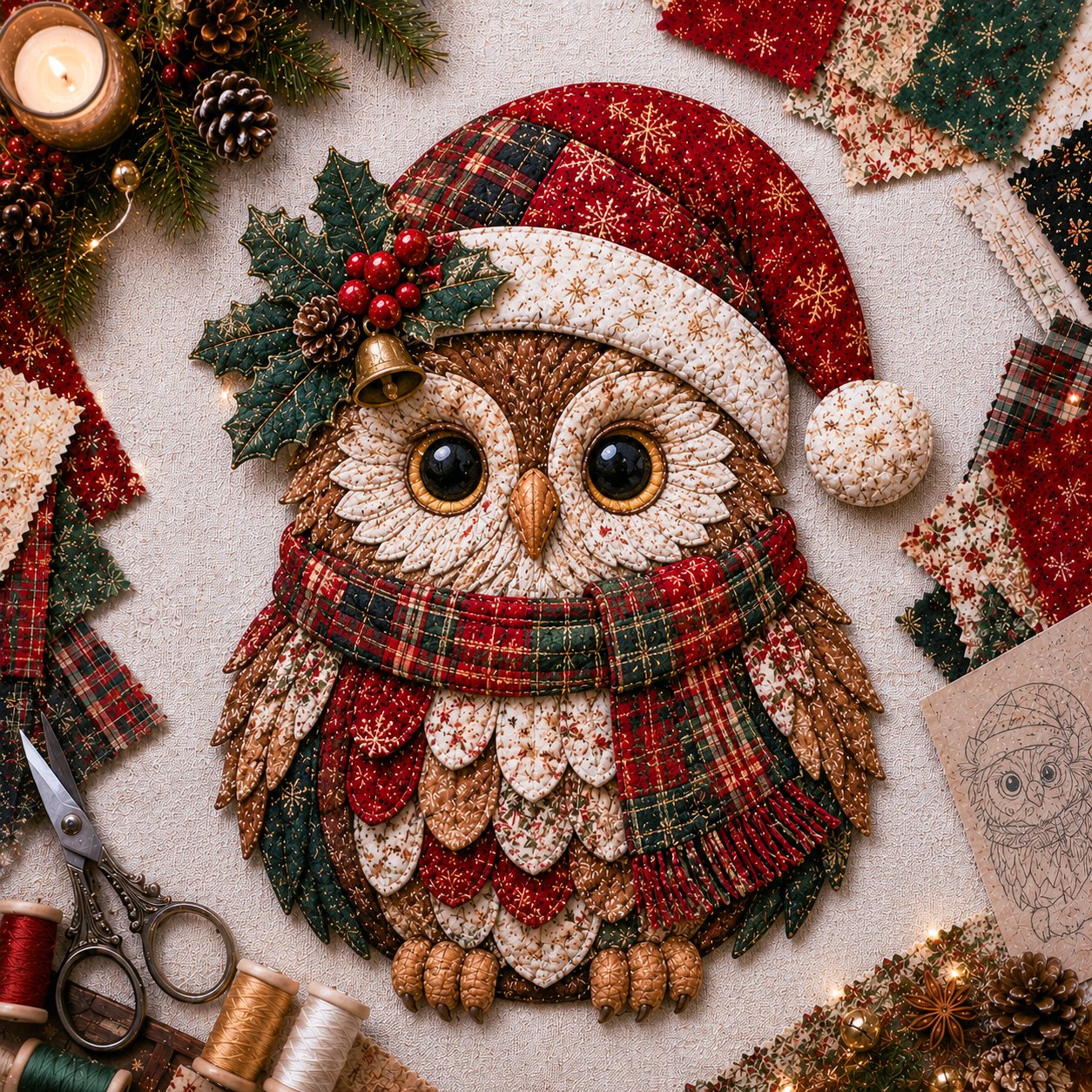 🔥ULTIMO GIORNO DI SCONTO DEL 49% - 🎅Set di decorazioni fai da te con tessuto patchwork natalizio – Risultati meravigliosi, non è richiesta alcuna esperienza