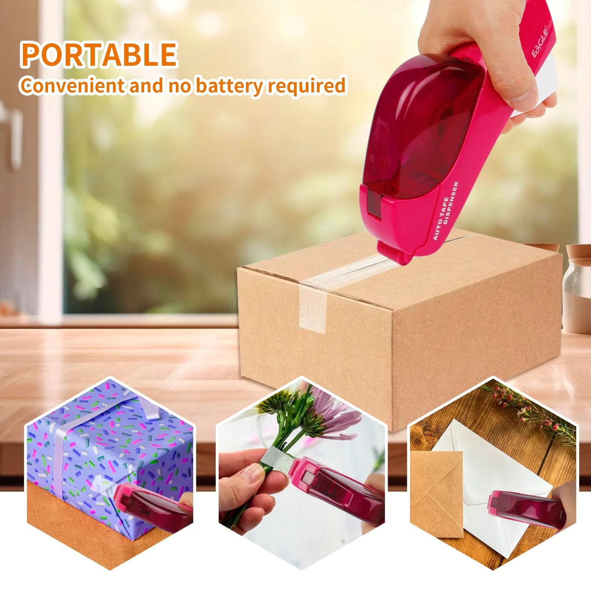 ✂️📦 Dispenser automatico per nastro adesivo – Imballa con una sola mano