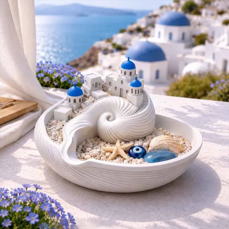 🌊Ultimo giorno: 40% di sconto - Ciotola portaoggetti Santorini