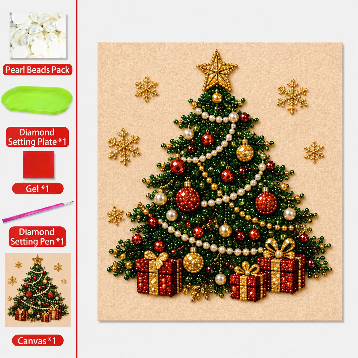 🧘Rilassante e adatto ai principianti - 🎨💎Kit fai da te per un quadro natalizio con perline e diamant
