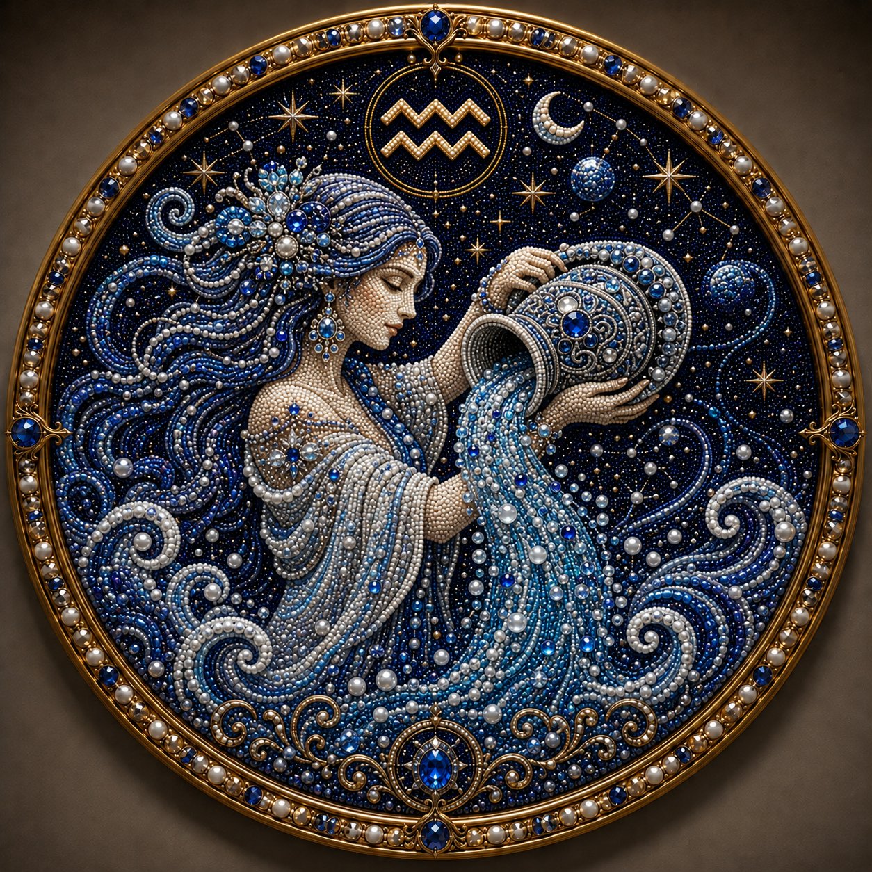 🔥 Kit per la creazione di opere d'arte con perline dei 12 segni zodiacali ♈🌙