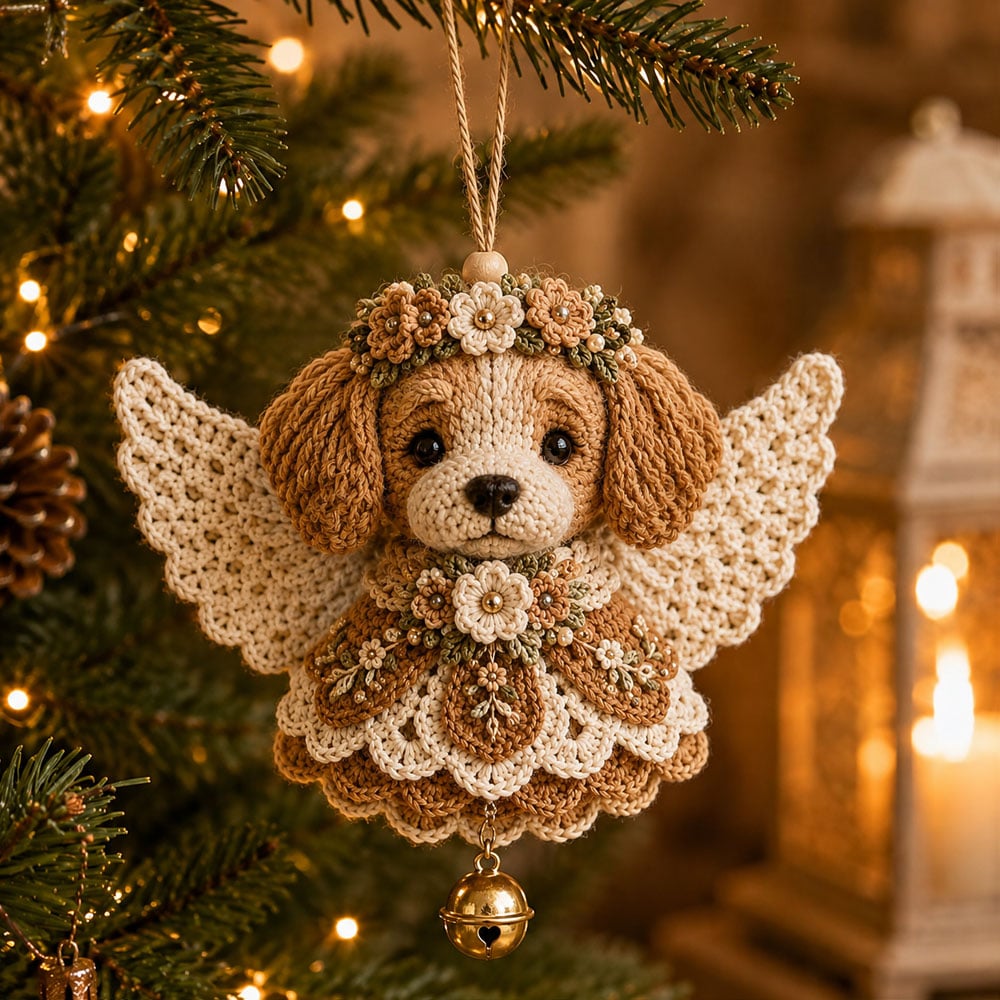 🔥Ultimo giorno: SCONTO DEL 50% 🪽 Kit fai da te per realizzare un addobbo natalizio all’uncinetto “Animal Angel”