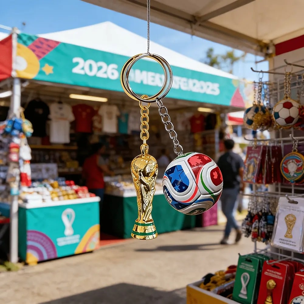 Portachiavi dei Mondiali FIFA 2026 USA-MEX-CAN: porta con te lo spirito del gioco ovunque