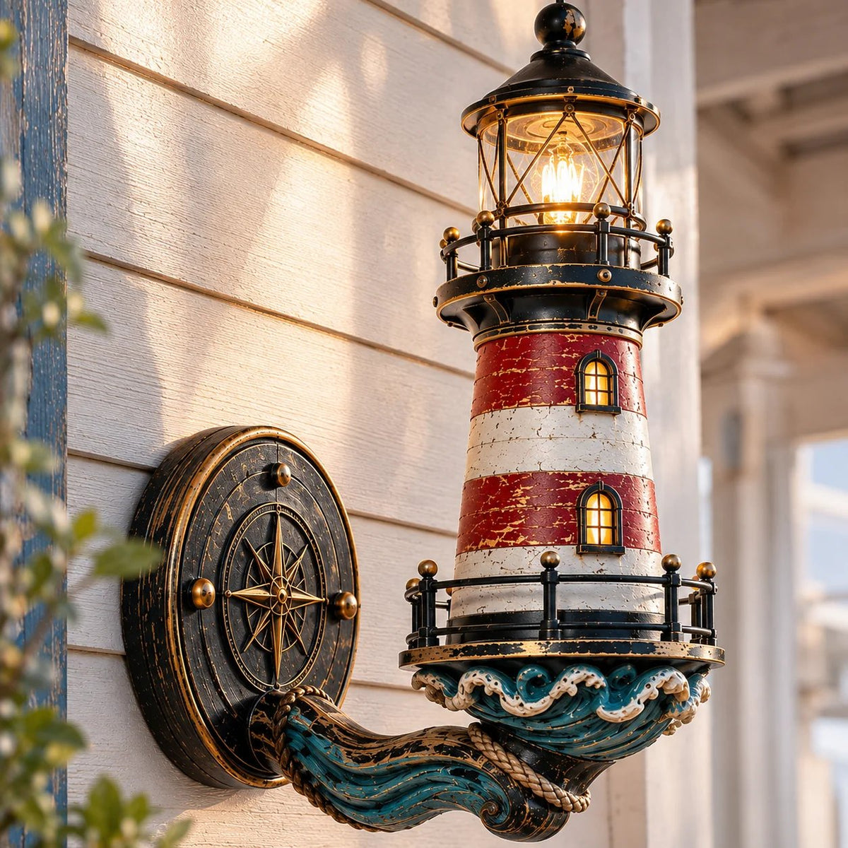 🌊Applique vintage a forma di faro costiero