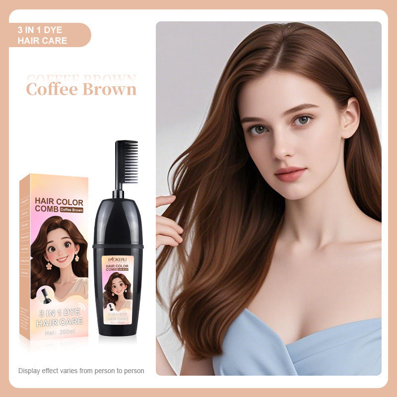 Pettine 3-in-1 per la colorazione dei capelli | Colorazione facile a casa con spazzola integrat