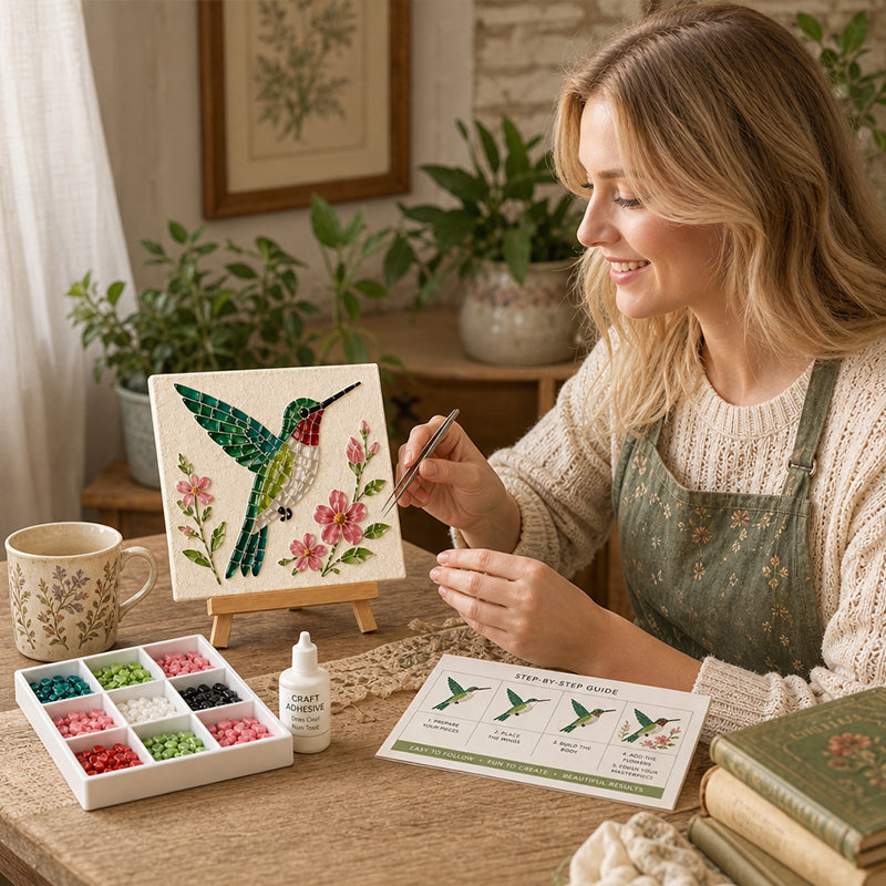 🌻🏡 Kit fai da te per mosaico da giardino in stile cottage: crea il tuo capolavoro