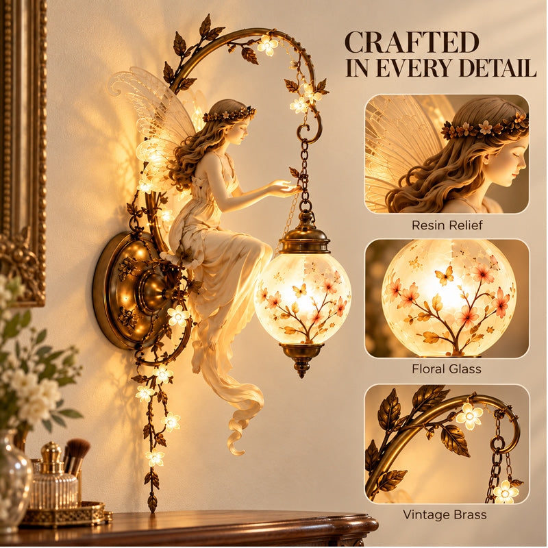 Lampada da parete vintage “Fata dei fiori