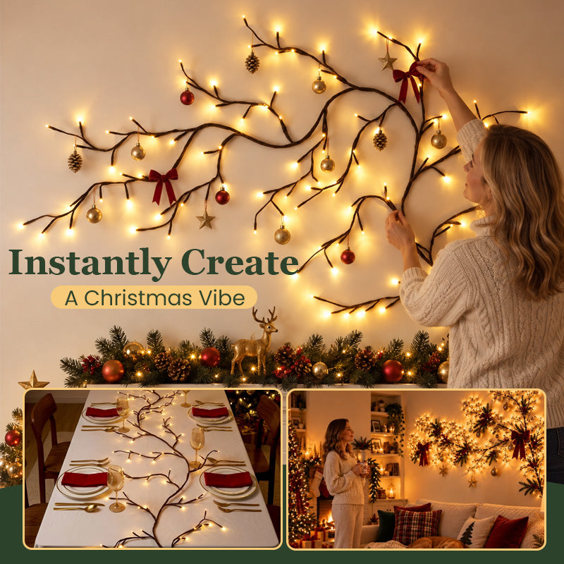 Luce notturna decorativa a LED bianco caldo a forma di ramo