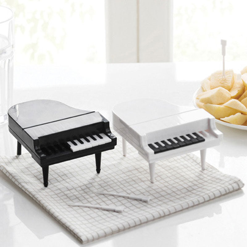 Design innovativo - Forchetta da frutta - Oggetto decorativo a forma di pianofort