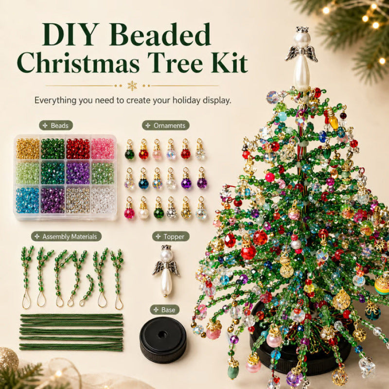 Kit fai da te per albero di Natale con perlin