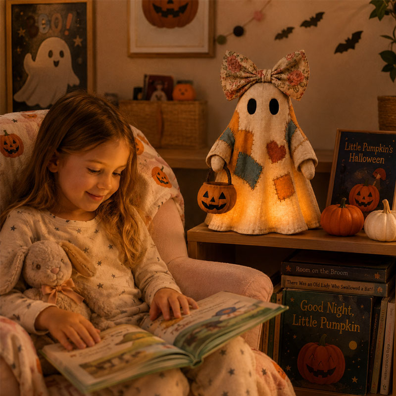 Decorazione fantasiosa con fantasmi in patchwor
