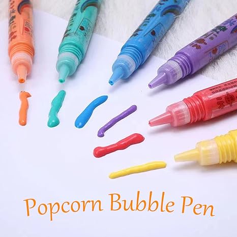 🎁🔮Magic Pen – Disegna in 3D con un solo tratto!🎄 Penne fai da te per disegnare popcorn a bolle e offerta “Compra 2, prendi 1 gratis”