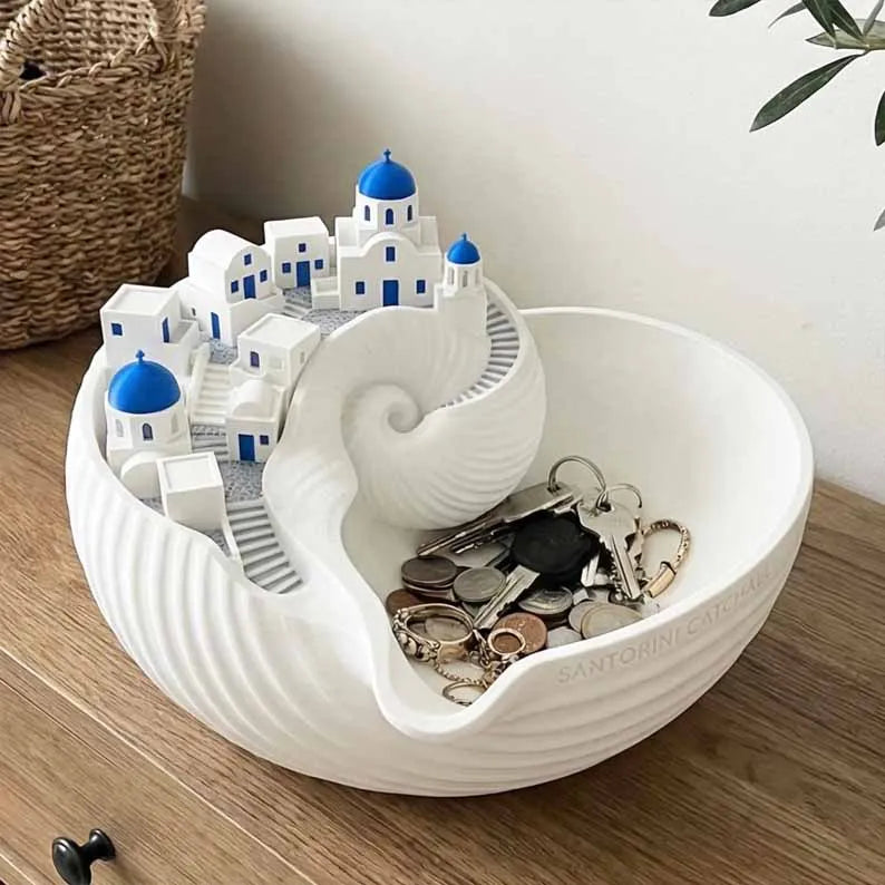 🌊Ultimo giorno: 40% di sconto - Ciotola portaoggetti Santorini