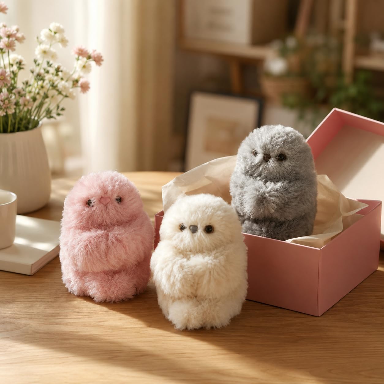 ✨Simpatico robot di compagnia emotivo e timido con intelligenza artificiale, peluche da borsa a forma di bambola👜 - Sa cantare, girare la testa e imparare a parlare🤖