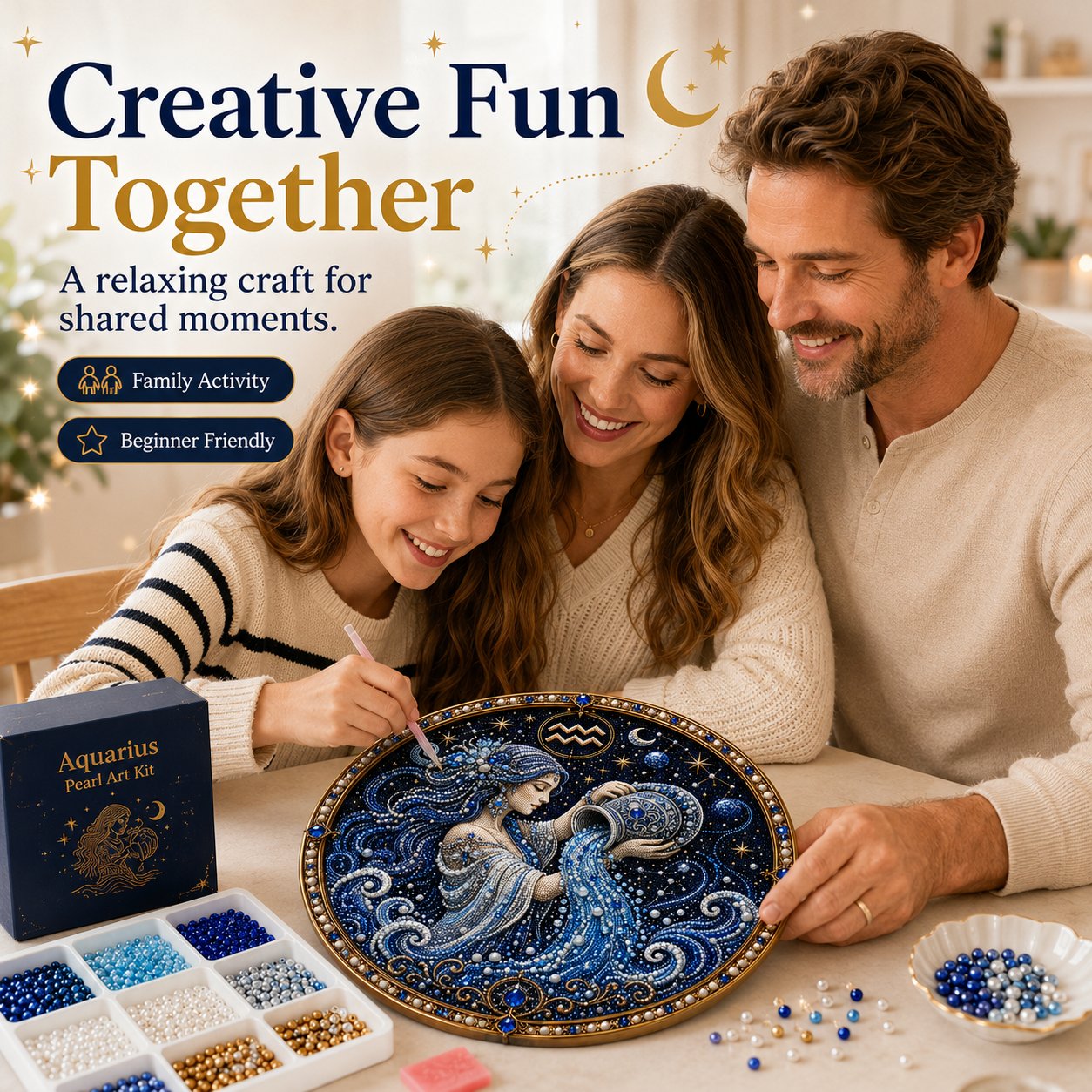 🔥 Kit per la creazione di opere d'arte con perline dei 12 segni zodiacali ♈🌙