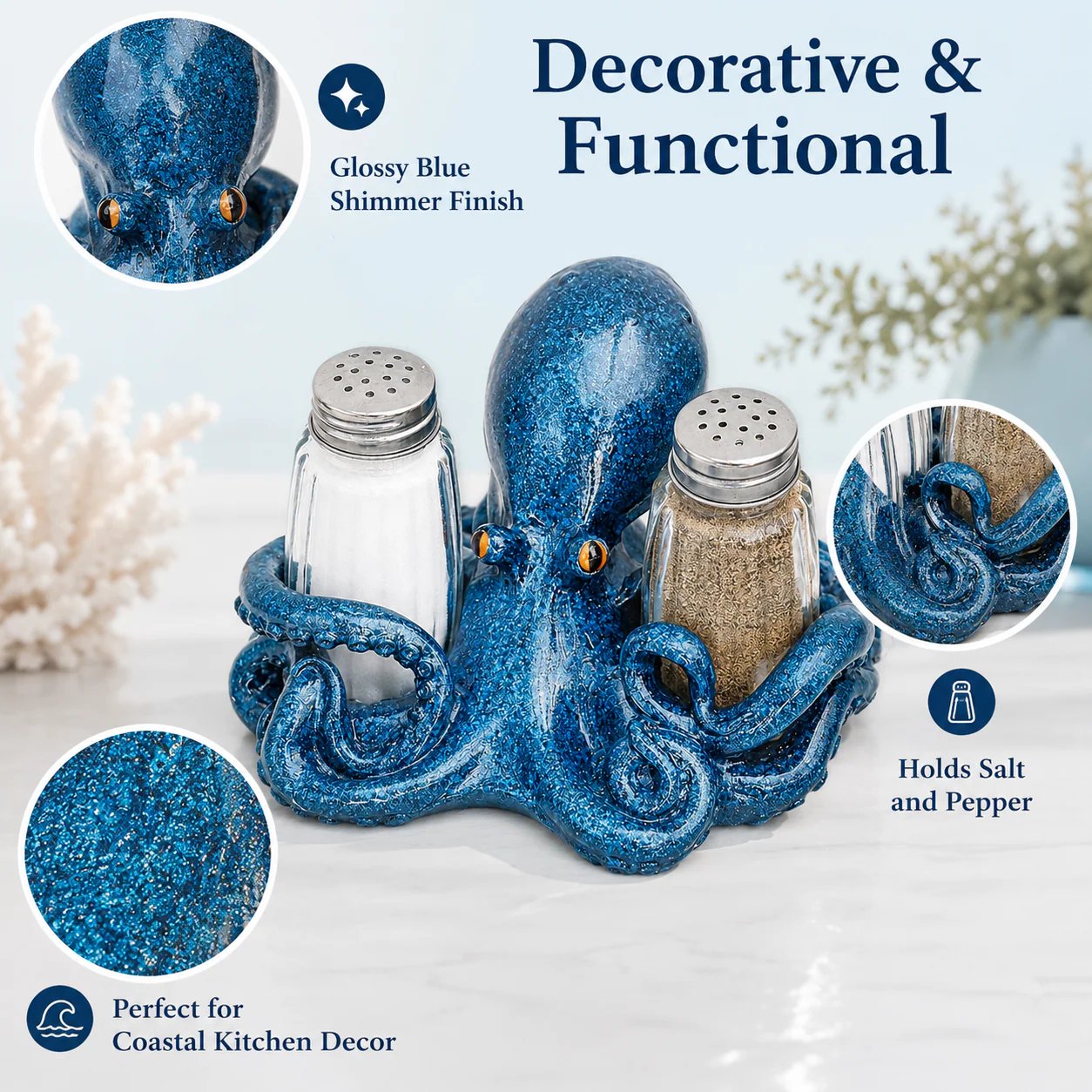 🐬Set di saliere e pepiere a forma di animali costier