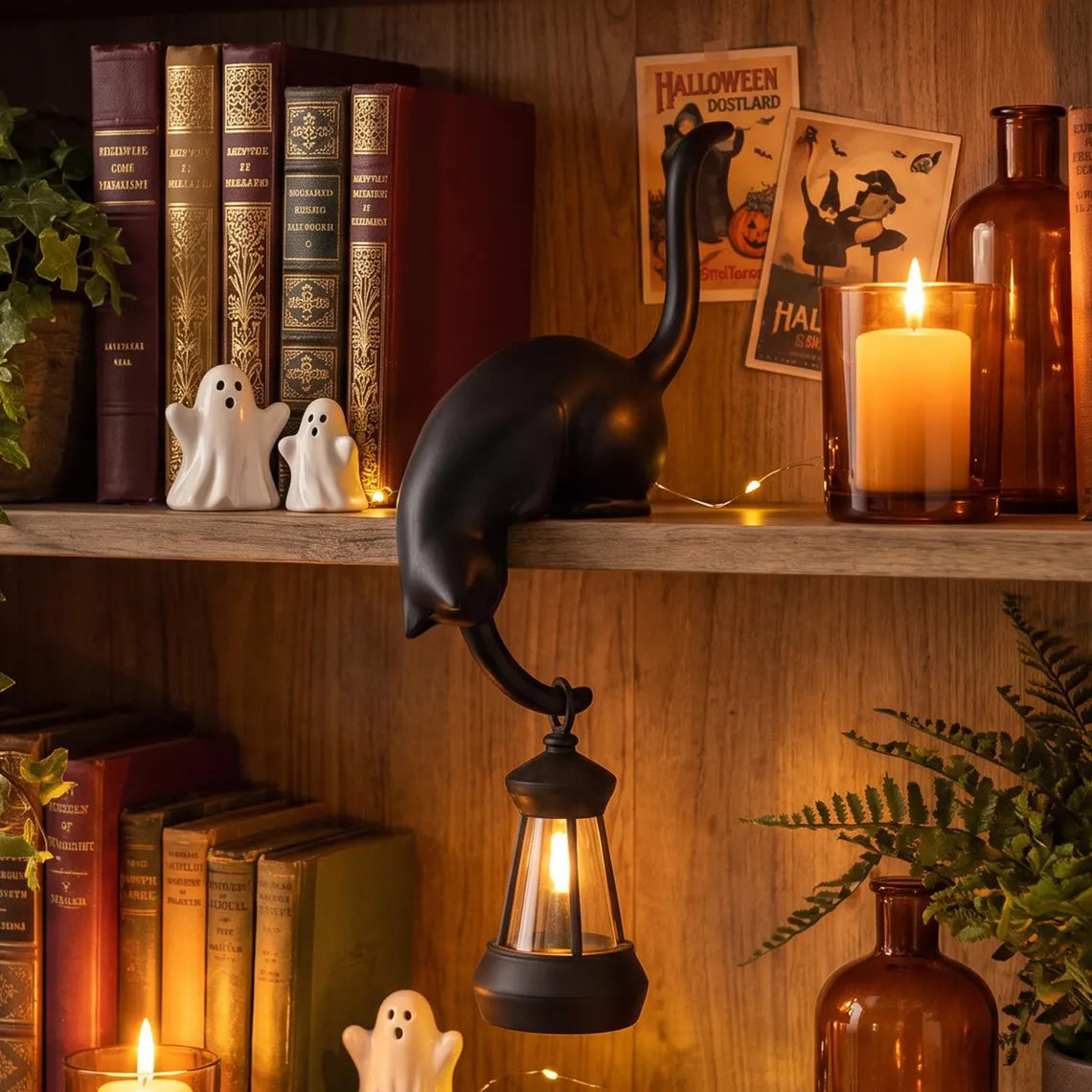 🐈‍⬛ Simpatica mensola decorativa a forma di gancio a forma di gatt