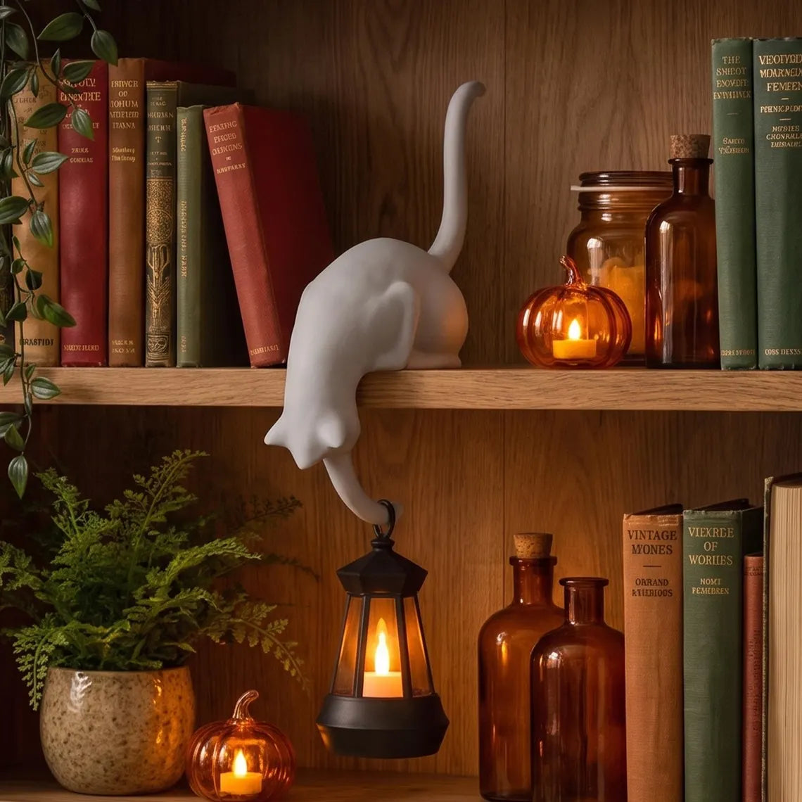 🐈‍⬛ Simpatica mensola decorativa a forma di gancio a forma di gatt