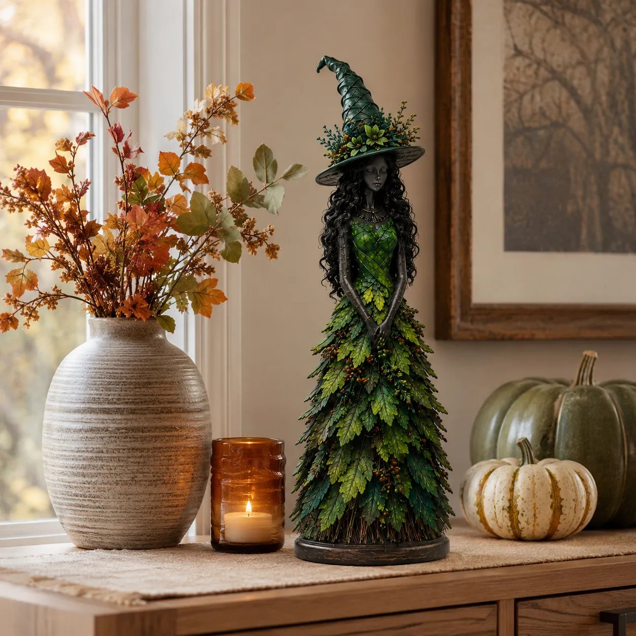 💥ULTIMO GIORNO: SCONTO DEL 49% - 🧙 Statuetta della strega incantata d'autunno (📦Acquistane 2 e la spedizione è gratuita