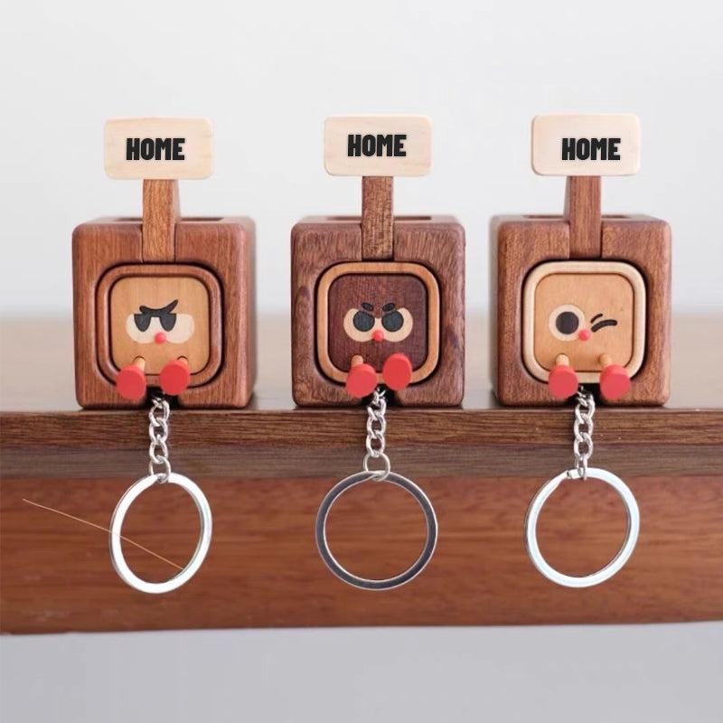 Portachiavi magnetico in legno con confezione creativa