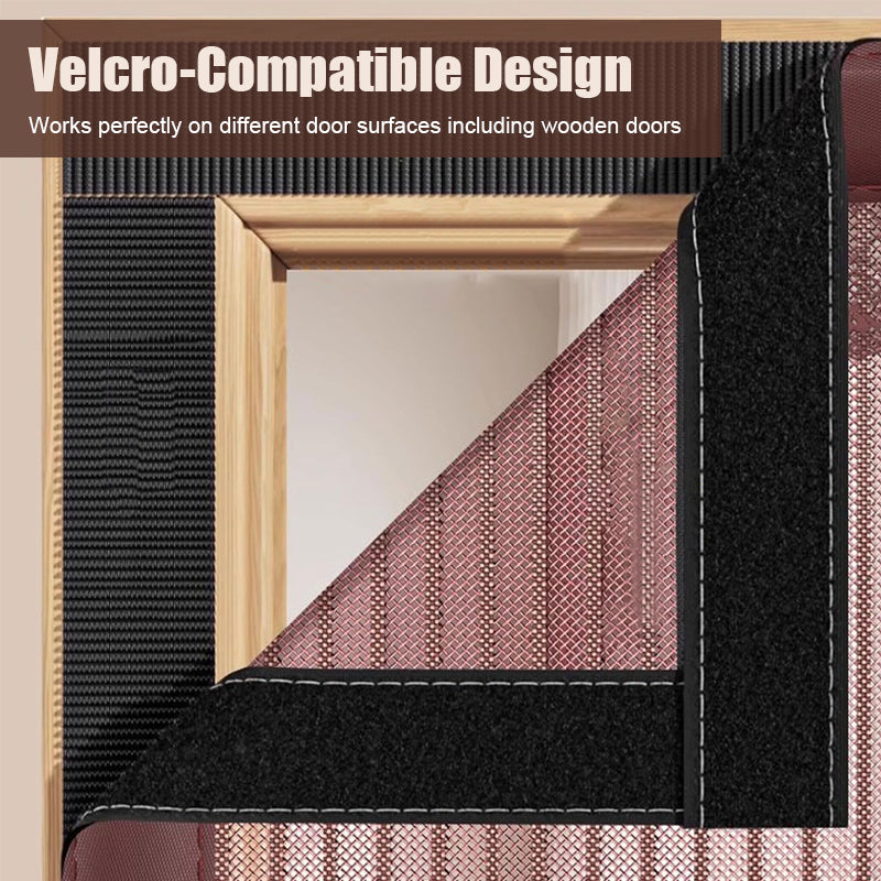 Tenda magnetica per porte in rete di diamante