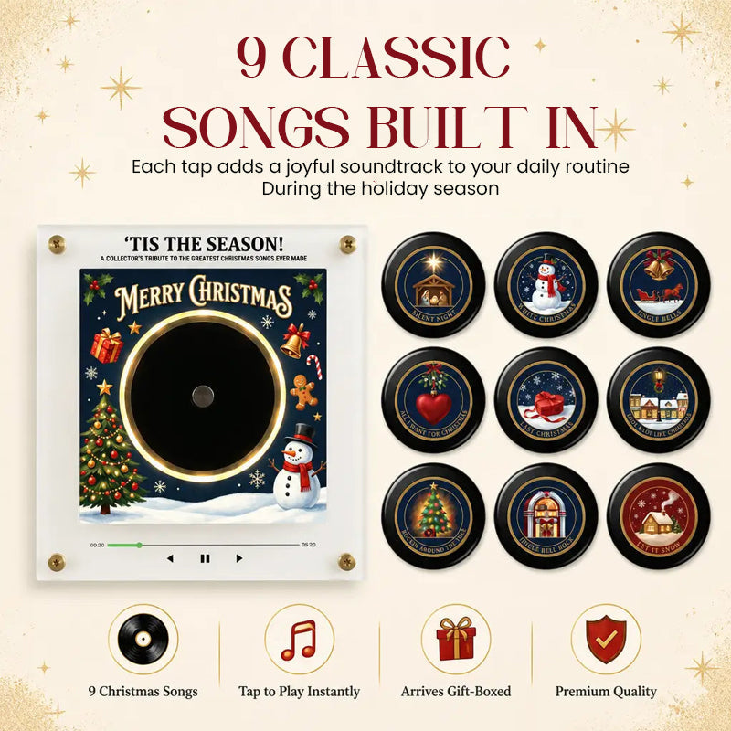 Adesivi natalizi per il frigorifero | 9 canzoni natalizie classiche: decorazioni interattive per le fest