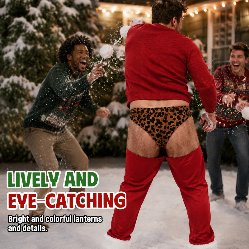 Pantaloni divertenti con luci natalizie sul sedere 🎄