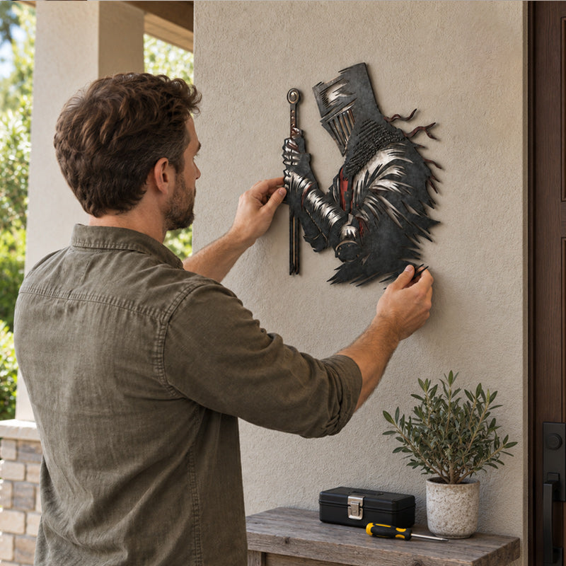 ⚔️Decorazione da parete “Cavaliere medievale” – Il cavaliere guardian