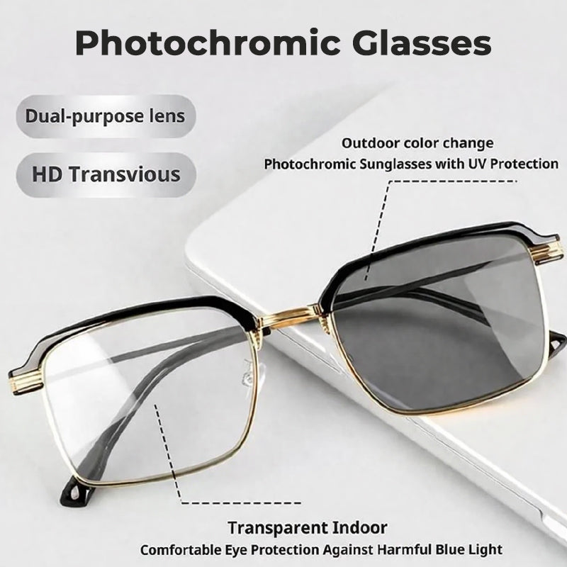 Occhiali fotocromatici – Oscuramento automatico, protezione UV400 e filtro della luce blu