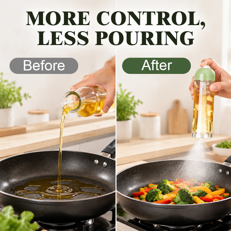 🍳💧 Spruzzatore per olio da cucina con getto rivolto verso il bass