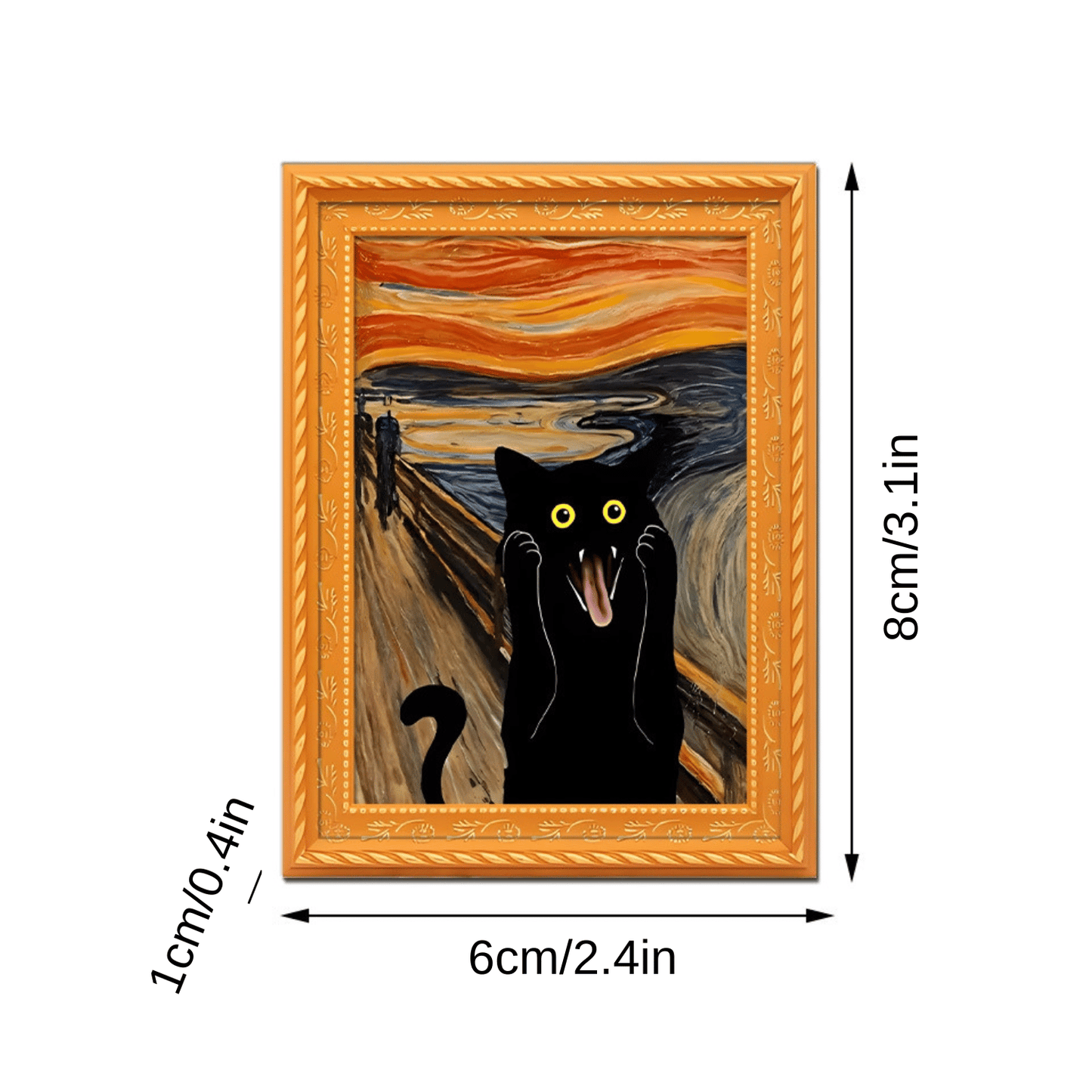 🌹 Calamite da frigo a forma di gatto - Decorazioni con cornice a forma di gatto per la casa e l'ufficio 🐱✨