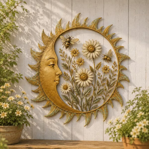 🌞 Collezione di decorazioni da parete “Vintage Sun Garden