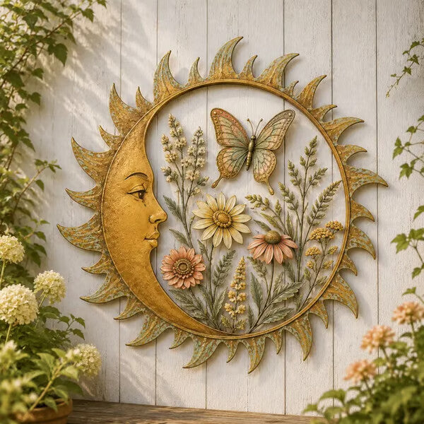 🌞 Collezione di decorazioni da parete “Vintage Sun Garden