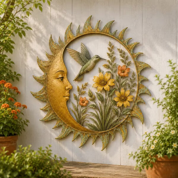🌞 Collezione di decorazioni da parete “Vintage Sun Garden