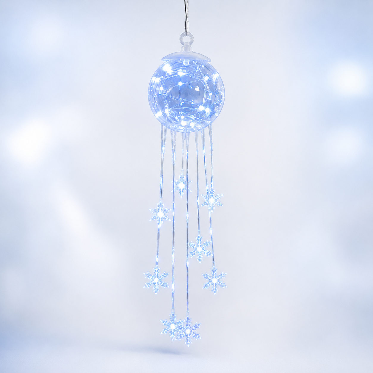 Winter Magic Snowflake Cascade – Decorazione natalizia sospesa a LED❄️