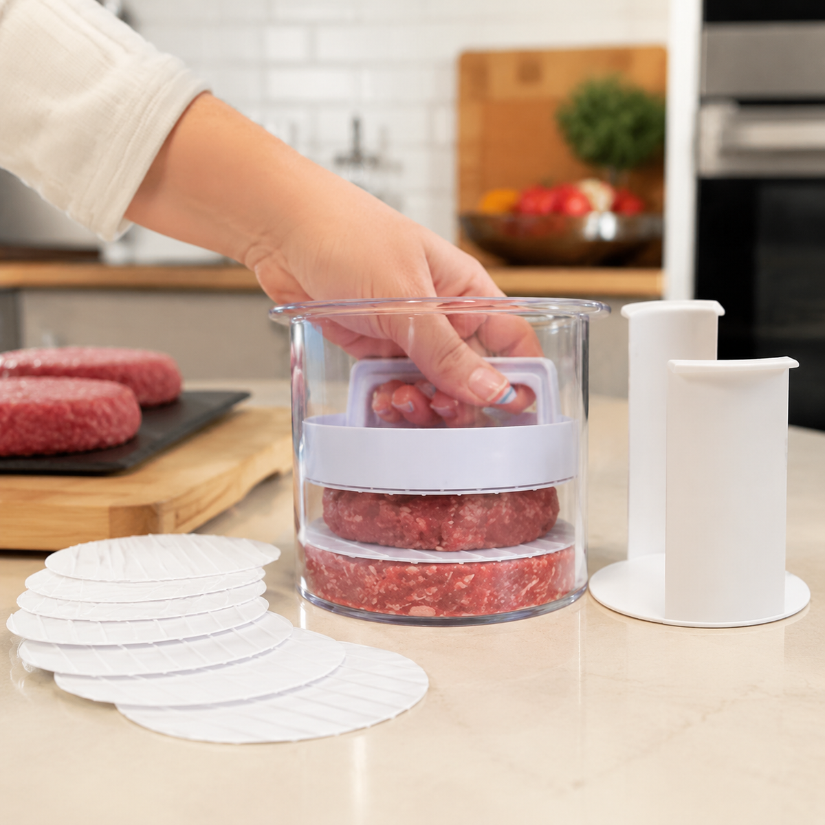 🍔 Formatore per hamburger: per preparare facilmente hamburger fatti in cas