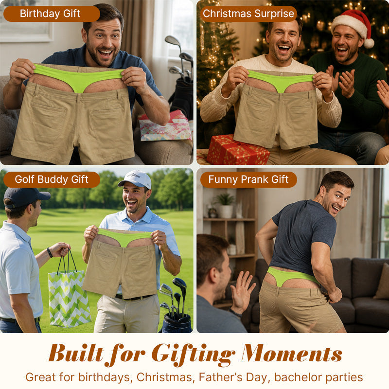Pantaloncini da golf divertenti da uomo - Pantaloncini regalo spiritosi