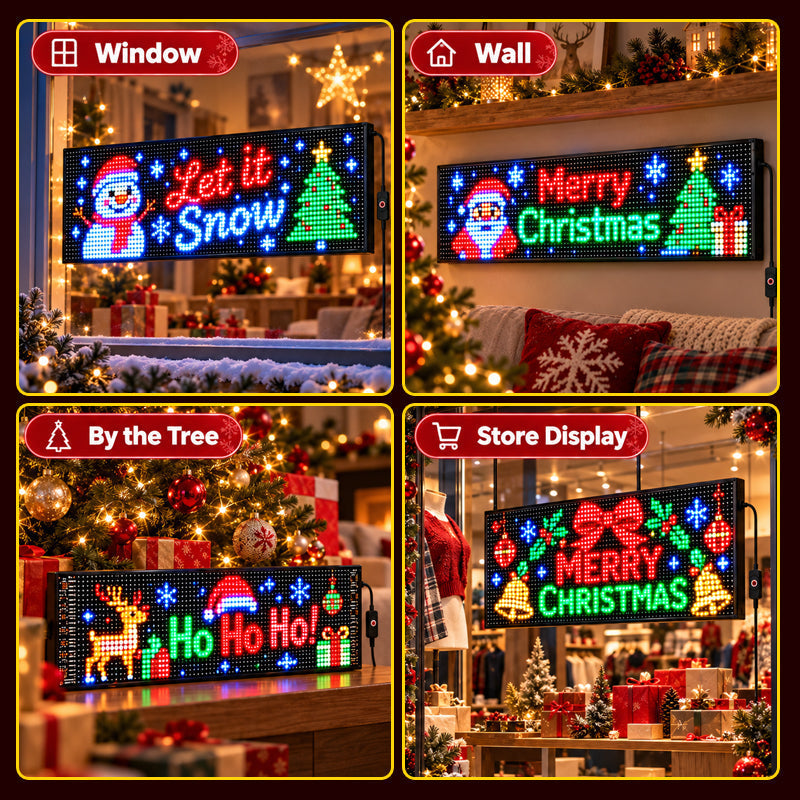 Display LED pixel natalizio intelligente controllato tramite ap