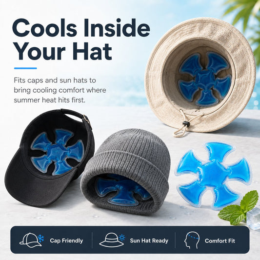 ❄️ Inserto rinfrescante in gel da indossare – Comfort nel cappello e per tutto il corpo 🧢💙