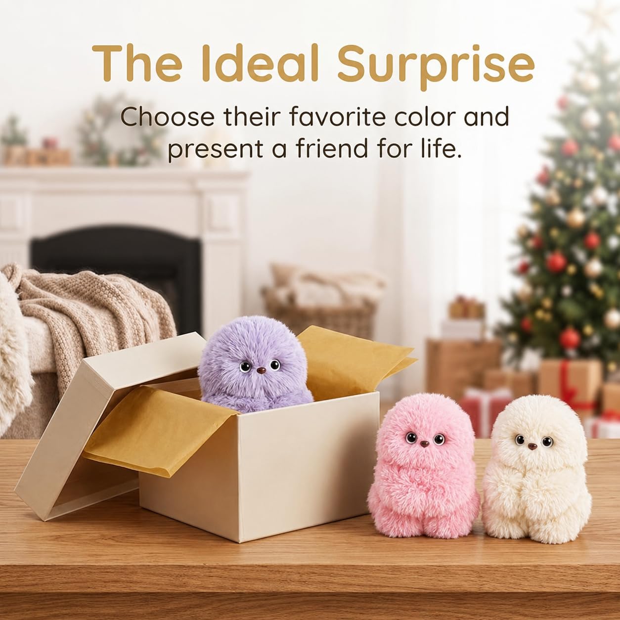 ✨Simpatico robot di compagnia emotivo e timido con intelligenza artificiale, peluche da borsa a forma di bambola👜 - Sa cantare, girare la testa e imparare a parlare🤖
