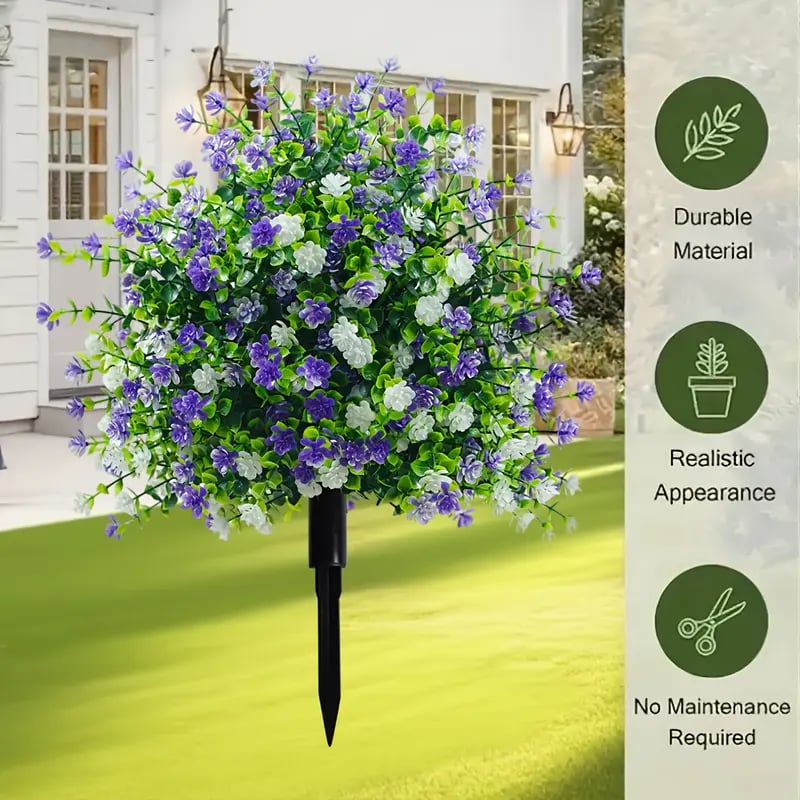 🌸Alberi artificiali in vaso con picchetti di fissaggio