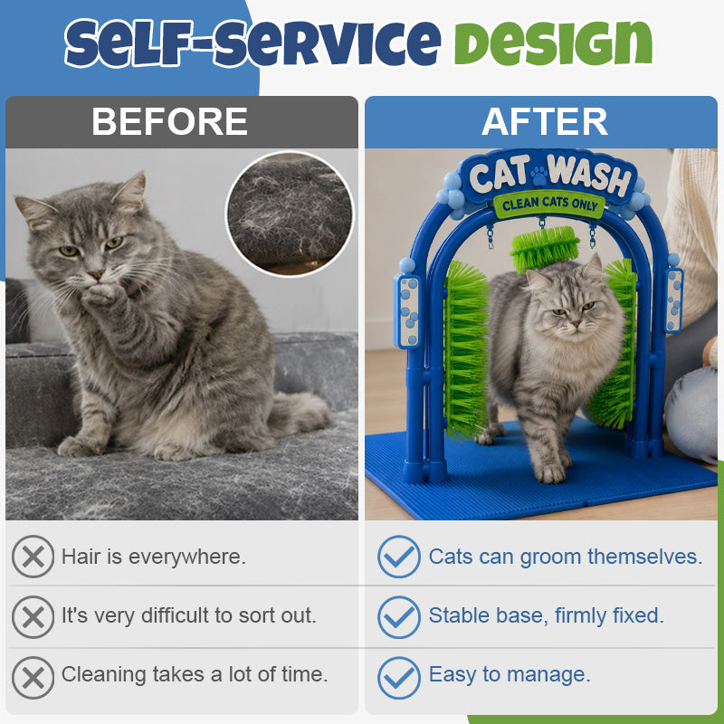 Stazione di toelettatura Cat Wash | Dispositivo di toelettatura autonoma per gatti