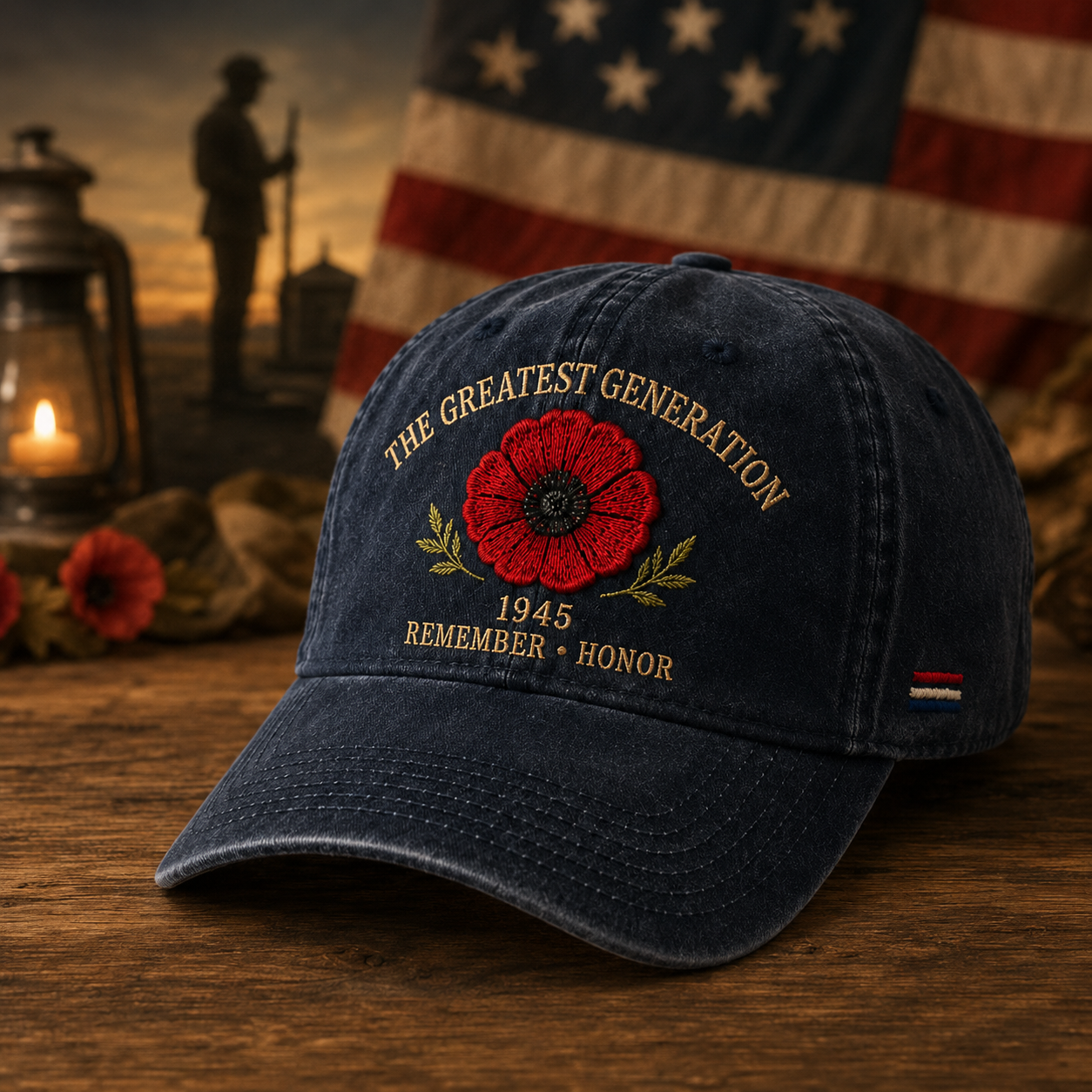🎖️🌺 L'eredità di una generazione — Cappellino con papavero commemorativo del 194