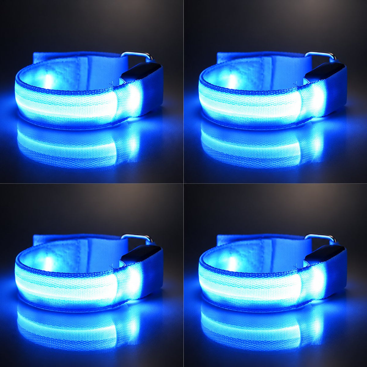 🐎 Cinghie LED per zampe di cavallo – Confezione da 4 | Luci di sicurezza ricaricabili per l'equitazione notturna | Chiusura in velcro regolabile adatta a cavalli di tutte le taglie ✨