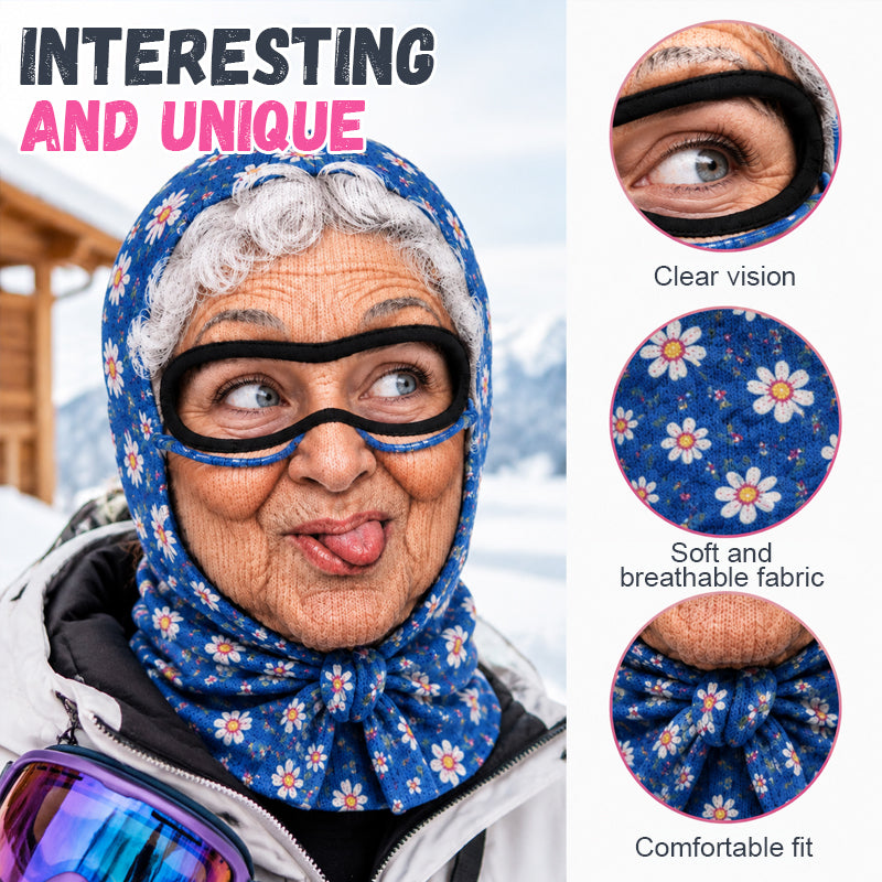 Divertente passamontagna da nonna per feste e regali scherzos