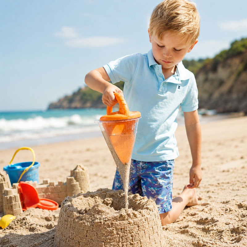 Nuovo imbuto da spiaggia per giocare con la sabbia, giocattolo da spiaggia divertente e innovativo