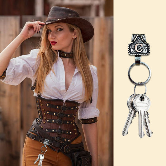 Clip portachiavi con iniziale occidentale