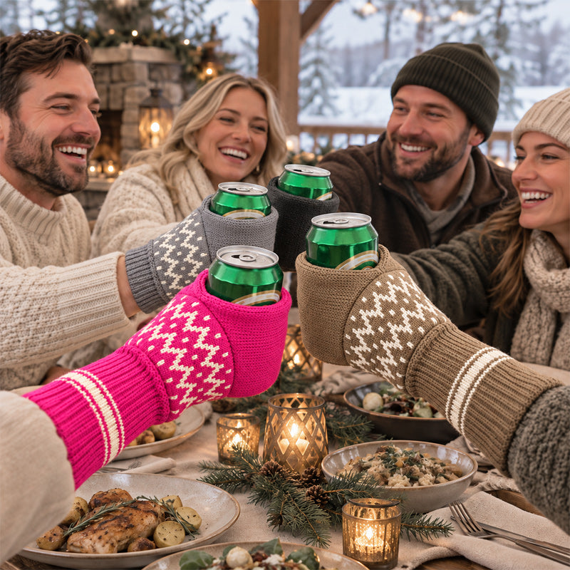 Guanto da birra invernale: bevande fresche, mani cald