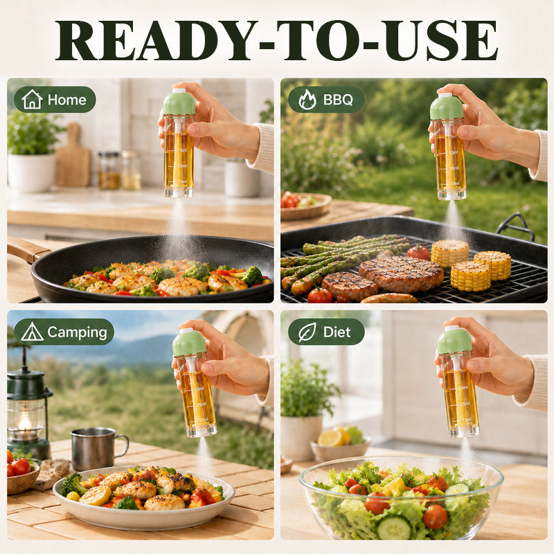🍳💧 Spruzzatore per olio da cucina con getto rivolto verso il bass